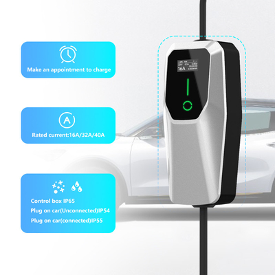 3.5kW 7kW 11kW Ev φορτιστή AC φορητή στοίβα φόρτισης IP65 αδιάβροχο