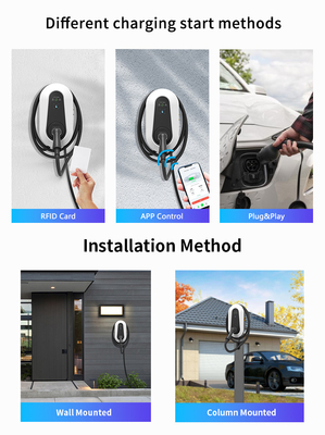 7kW 11kW 22kW φορτιστή αυτοκινήτου Smart AC φορτιστή για το σπίτι IEC62196 IEC62955