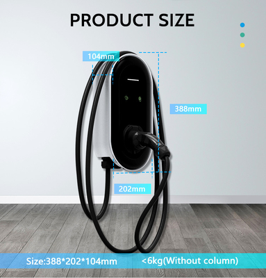 220Vac /-10% Έκδοση τάσης 7kw Type2 Wallbox 32A Carica e Gioca EV φορτιστή για το σπίτι