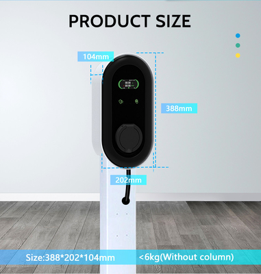 Σταθμός φόρτισης RS485 Ev σημείο προς σημείο για ID4 Volkswagen και KIWI LCD Mini Ev Car