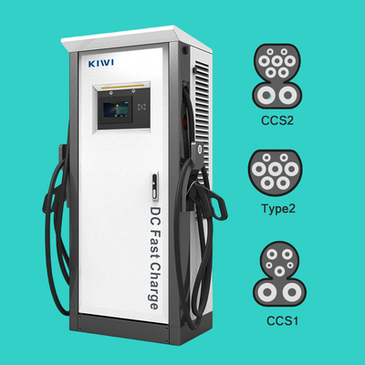 60KW OCPP 1.6J/1.5J CCS2 GBT Chademo Ηλεκτρικό φορτιστή οχημάτων επιπέδου 3 DC EV γρήγορο φορτιστή