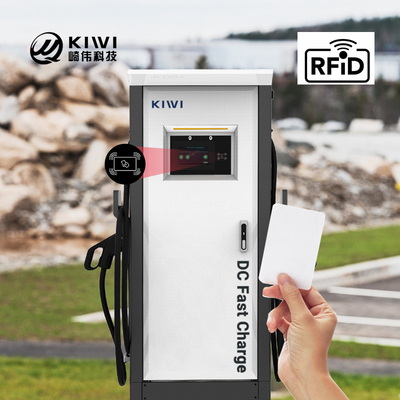 Στάσιμο στο πάτωμα 120KW συνεχές ρεύμα εξόδου γρήγορο ηλεκτρικό φορτιστή αυτοκινήτου με CCS 1 2 Ocpp1.6
