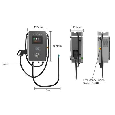 RS485 Επικοινωνία σημείο προς σημείο 30kW DC Επίπεδο 3 Γρήγορη φόρτιση για τη στοίβα φόρτισης Shenzhen