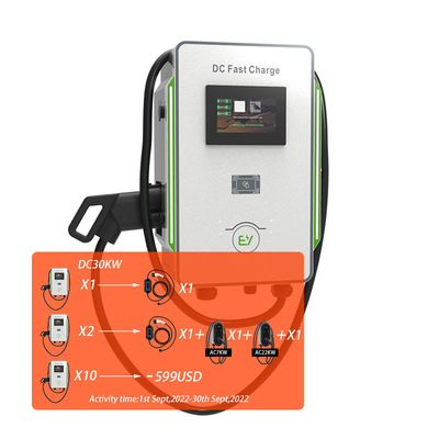 DC Wallbox φορτιστή 30kW 40kW Αυτοκίνητα CCS 40A Γρήγορη EV φορτιστή 600V Δίκτυο συχνότητα 50Hz