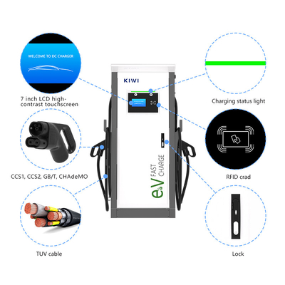 OEM ODM EV Chatger CCS Chademo Plug 80kW 120kW 150kW 60kW Ηλεκτρικά οχήματα Supercharge EV Τόπος φόρτισης